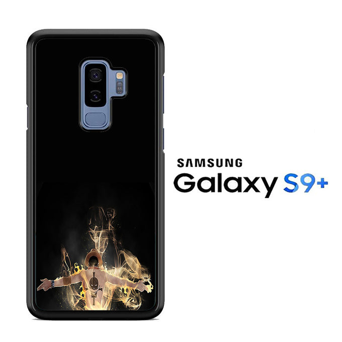 One Piece Ace Black Samsung Galaxy S9 Plus Case