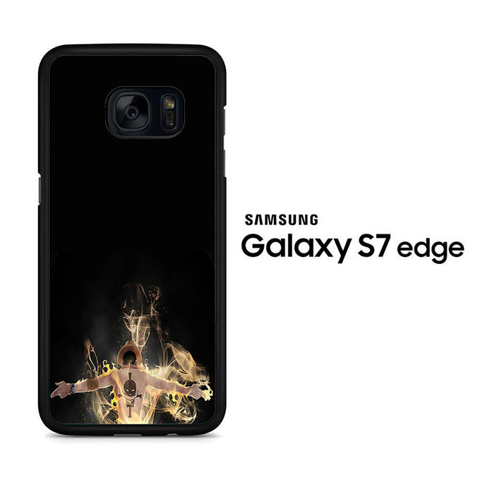 One Piece Ace Black Samsung Galaxy S7 Edge Case