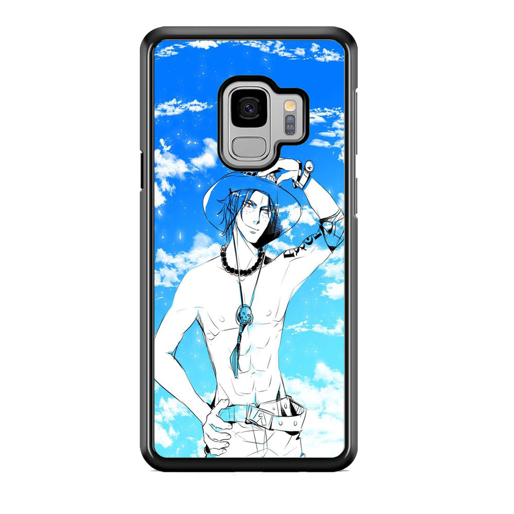 One Piece Ace In The Sky Samsung Galaxy S9 Case