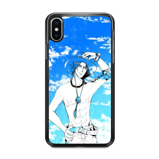 One Piece Ace In The Sky iPhone Xs Case