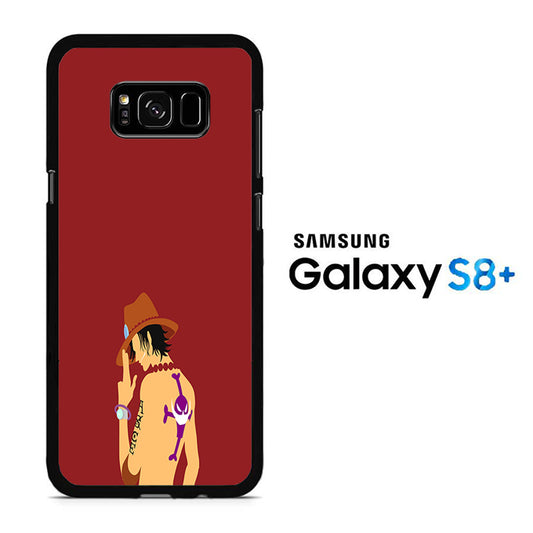 One Piece Ace Maroon Samsung Galaxy S8 Plus Case