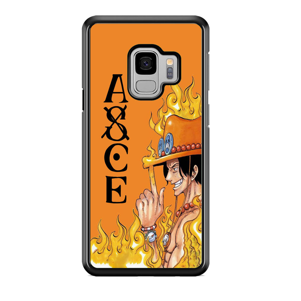 One Piece Ace Orange Tatto Samsung Galaxy S9 Case