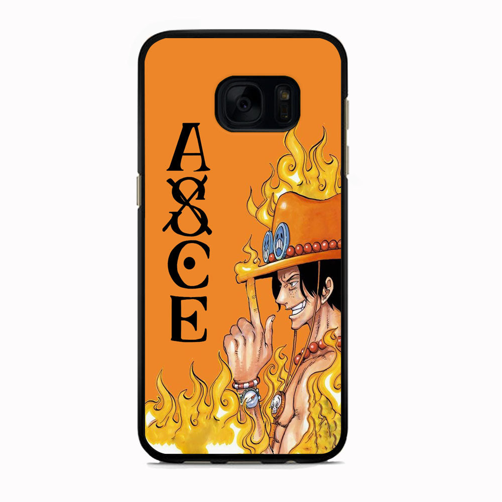 One Piece Ace Orange Tatto Samsung Galaxy S7 Case