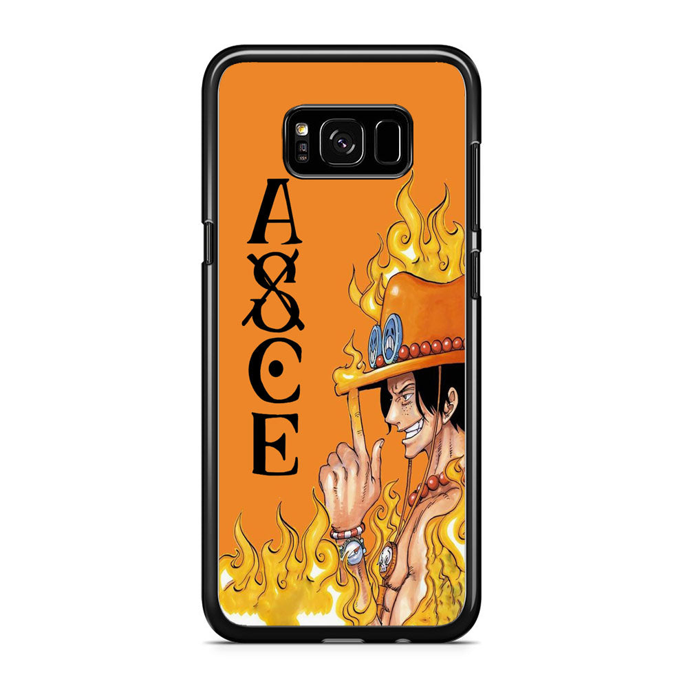 One Piece Ace Orange Tatto Samsung Galaxy S8 Case
