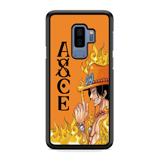 One Piece Ace Orange Tatto Samsung Galaxy S9 Plus Case