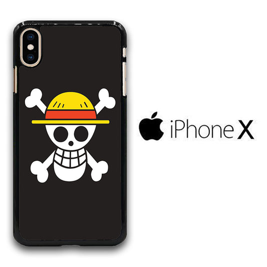One Piece Black Logo iPhone X Case
