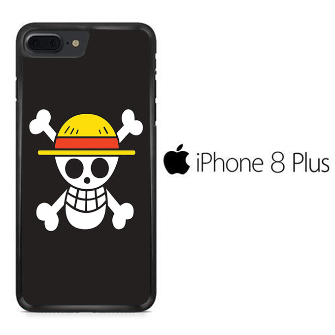 One Piece Black Logo iPhone 8 Plus Case