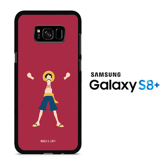 One Piece Luffy Maroon 003 Samsung Galaxy S8 Plus Case