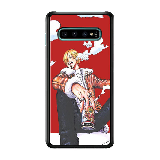 One Piece Sanji Smoker Samsung Galaxy S10 Plus Case