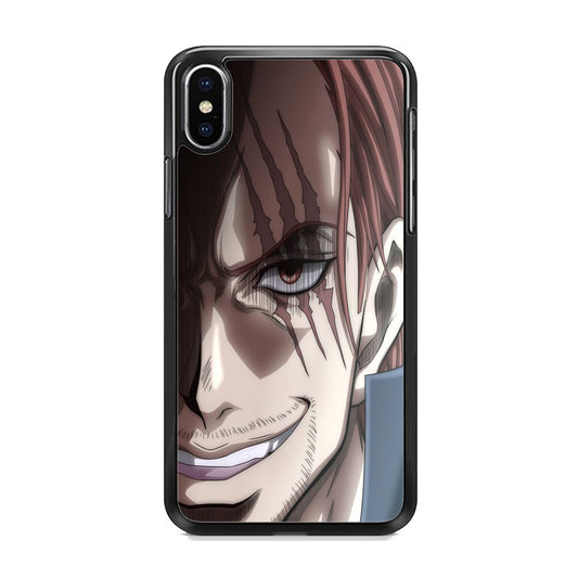 One Piece Shanks Close Up Face iPhone Xs Case