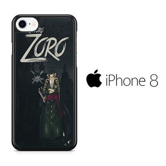 One Piece Zoro Black iPhone 8 Case
