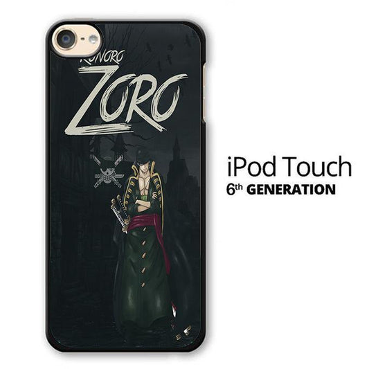 One Piece Zoro Black iPod Touch 6 Case - Ezzystore