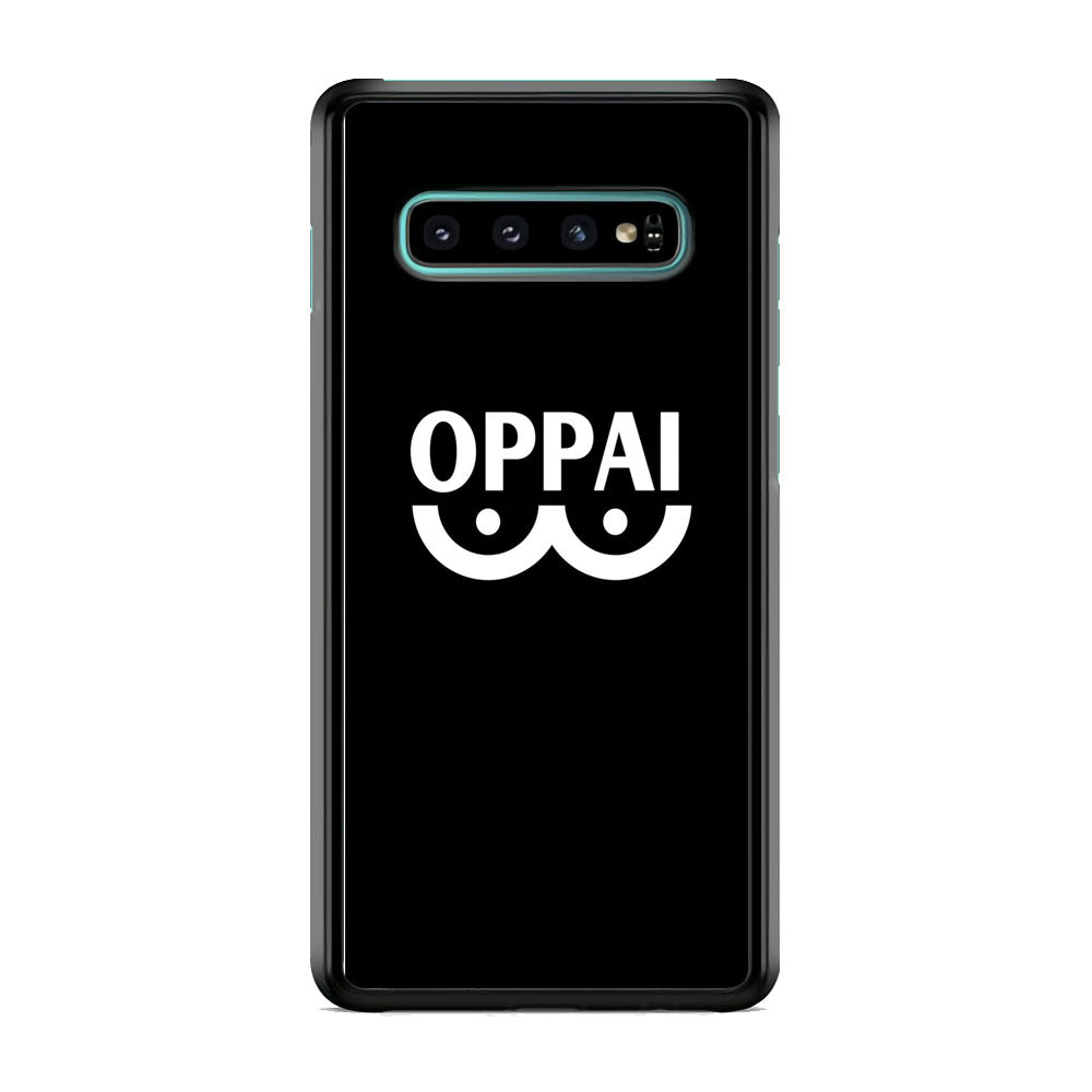 One Punch Man Black Oppai Samsung Galaxy S10 Plus Case