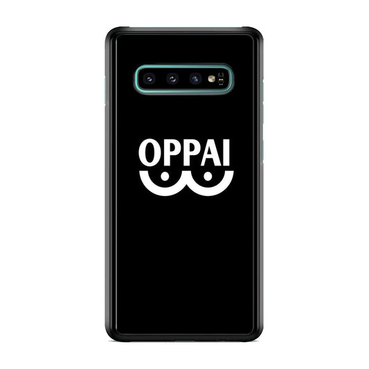 One Punch Man Black Oppai Samsung Galaxy S10 Plus Case