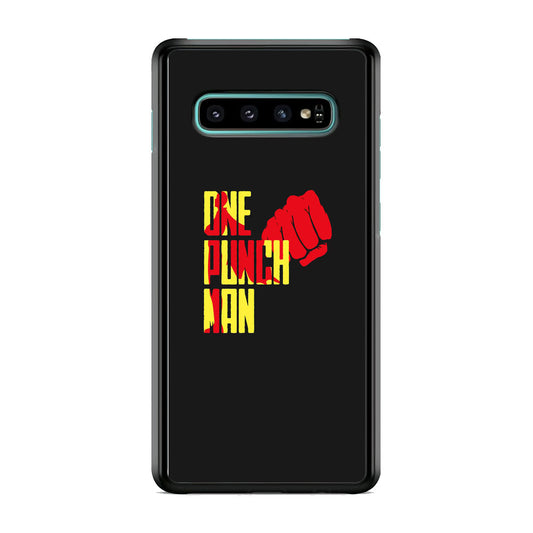 One Punch Man Midnight Grey Samsung Galaxy S10 Plus Case