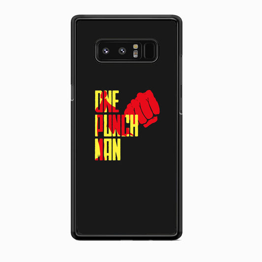 One Punch Man Midnight Grey Samsung Galaxy Note 8 Case