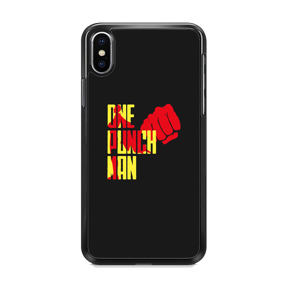 One Punch Man Midnight Grey iPhone Xs Max Case