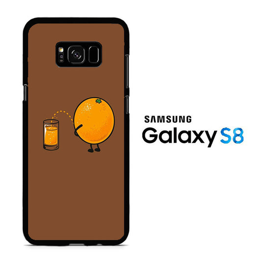 Orange Pee Orange Juice Samsung Galaxy S8 Case