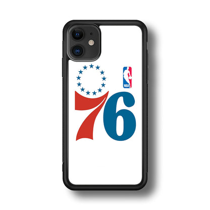 Philadelphia 76ers White iPhone 11 Case
