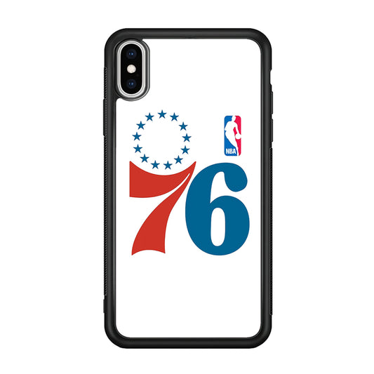 Philadelphia 76ers White iPhone XS Case