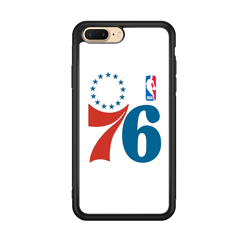 Philadelphia 76ers White iPhone 8 Plus Case