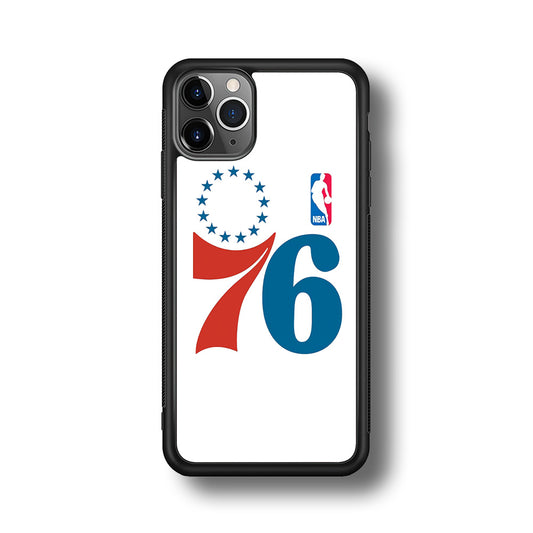 Philadelphia 76ers White iPhone 11 Pro Max Case