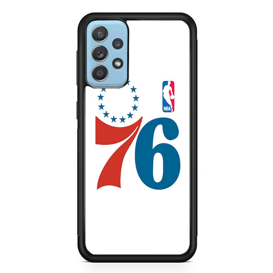 Philadelphia 76ers White Samsung Galaxy A72 Case