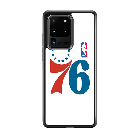 Philadelphia 76ers White Samsung Galaxy S20 Ultra Case