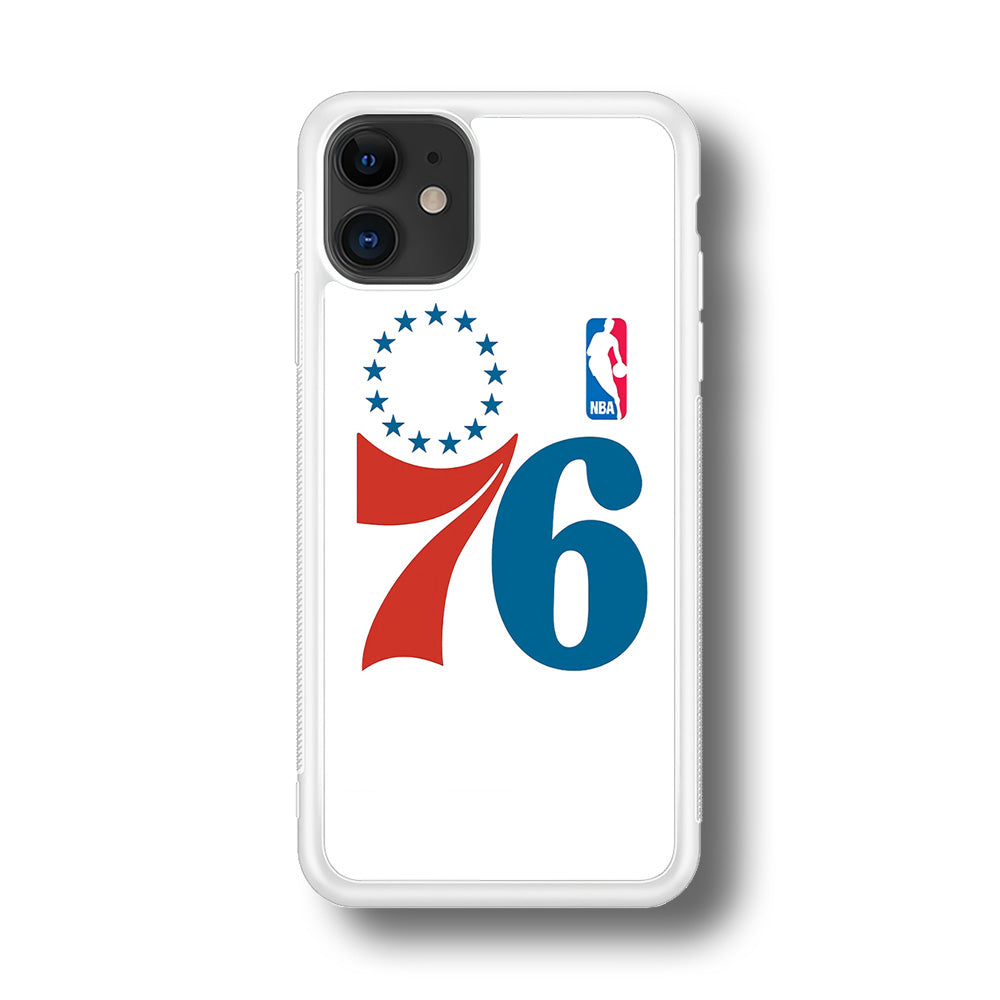 Philadelphia 76ers White iPhone 11 Case