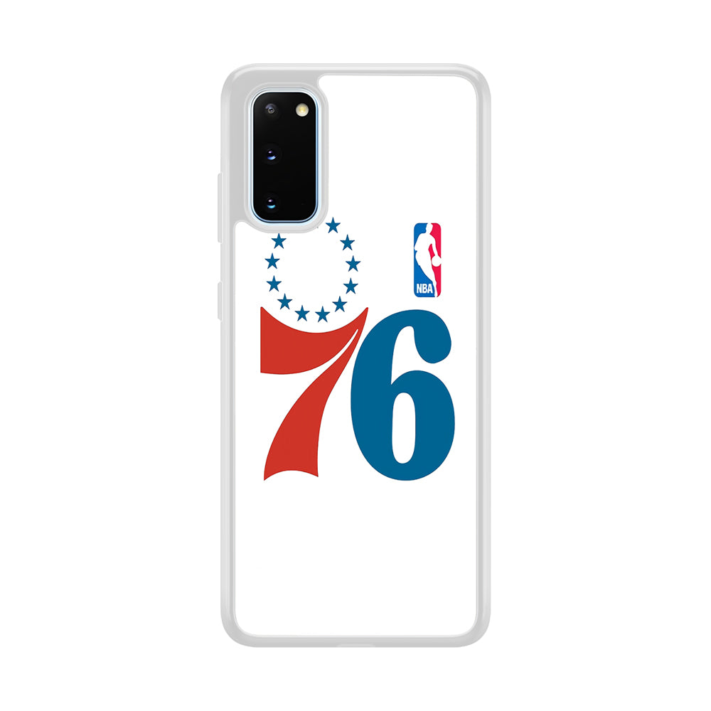 Philadelphia 76ers White Samsung Galaxy S20 Case