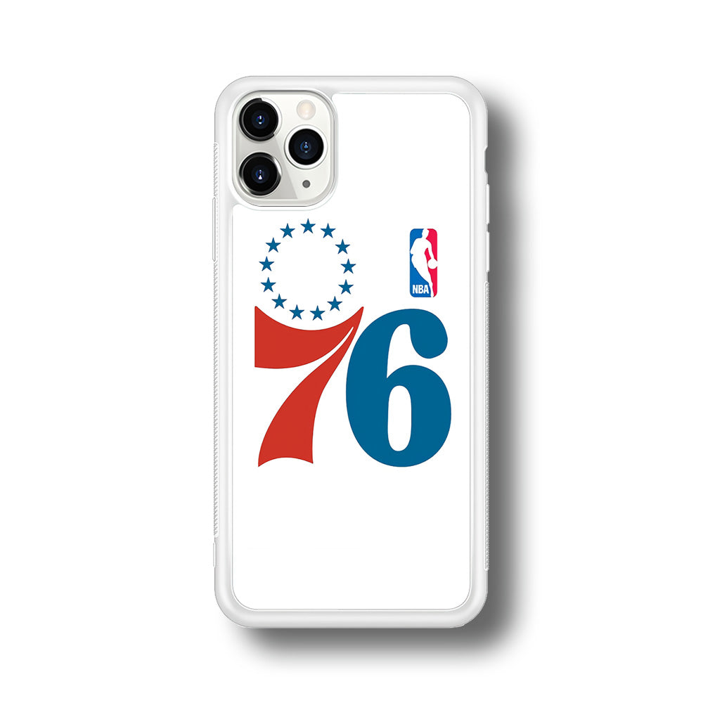 Philadelphia 76ers White iPhone 11 Pro Case