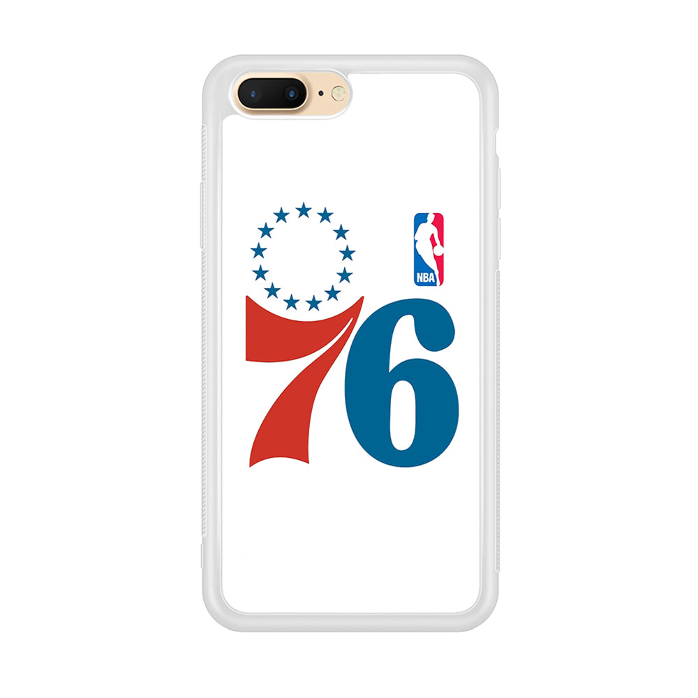 Philadelphia 76ers White iPhone 8 Plus Case