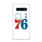Philadelphia 76ers White Samsung Galaxy S10 Plus Case