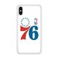 Philadelphia 76ers White iPhone X Case