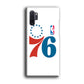 Philadelphia 76ers White Samsung Galaxy Note 10 Plus Case