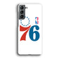 Philadelphia 76ers White Samsung Galaxy S21 Case