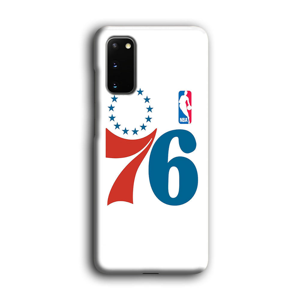 Philadelphia 76ers White Samsung Galaxy S20 Case