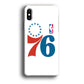 Philadelphia 76ers White iPhone XS Case