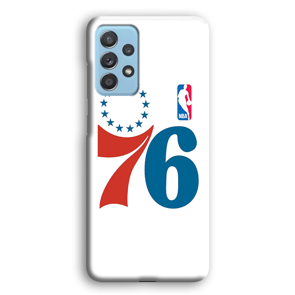 Philadelphia 76ers White Samsung Galaxy A52 Case