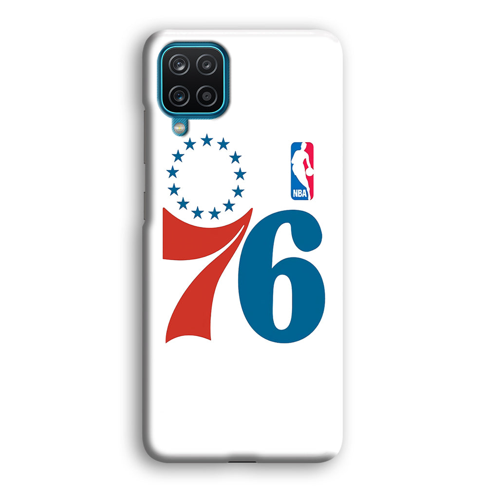 Philadelphia 76ers White Samsung Galaxy A12 Case