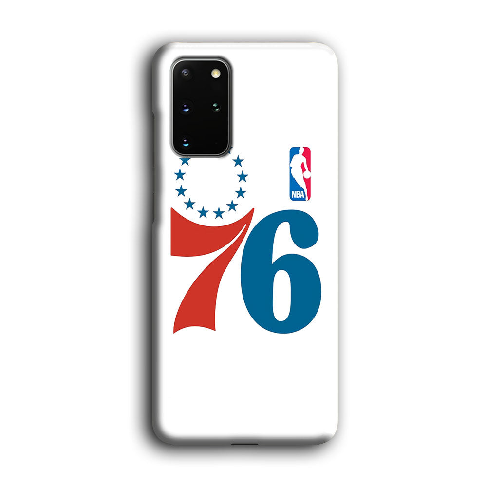 Philadelphia 76ers White Samsung Galaxy S20 Plus Case