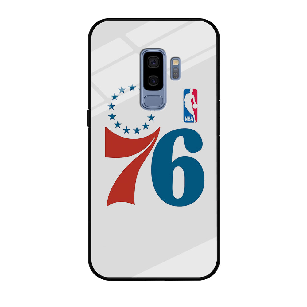 Philadelphia 76ers White Samsung Galaxy S9 Plus Case
