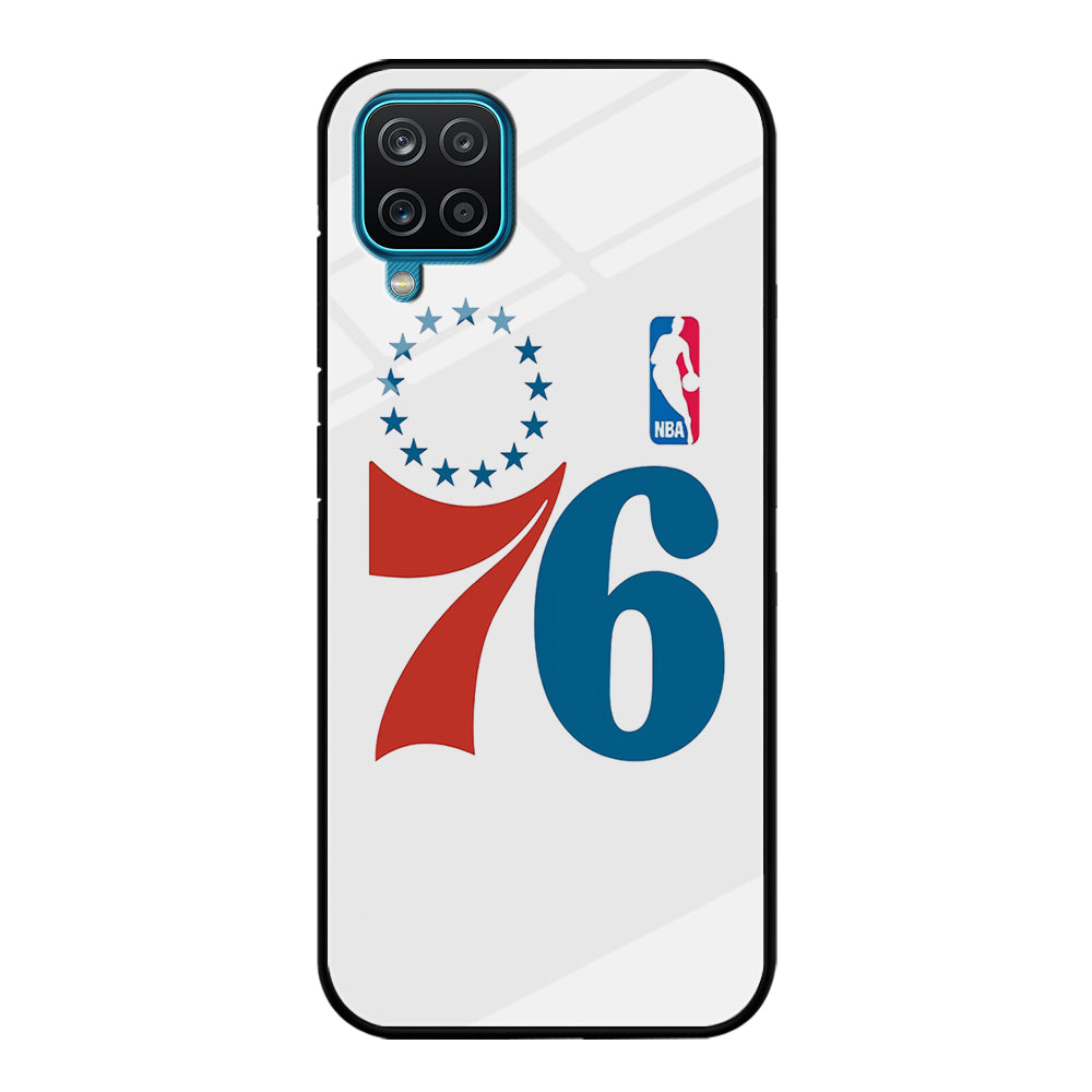 Philadelphia 76ers White Samsung Galaxy A12 Case