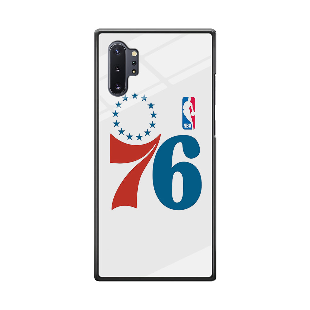 Philadelphia 76ers White Samsung Galaxy Note 10 Plus Case