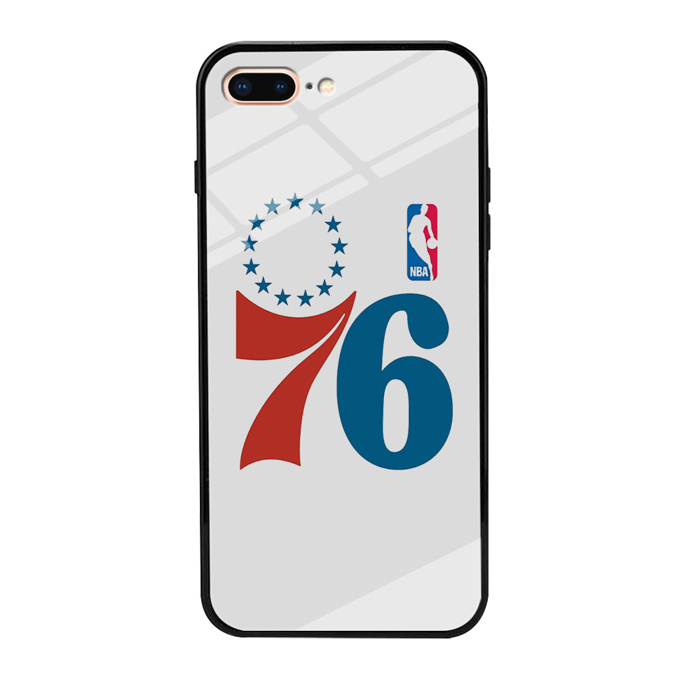 Philadelphia 76ers White iPhone 8 Plus Case