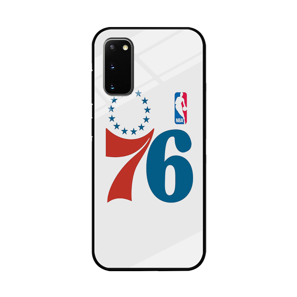 Philadelphia 76ers White Samsung Galaxy S20 Case