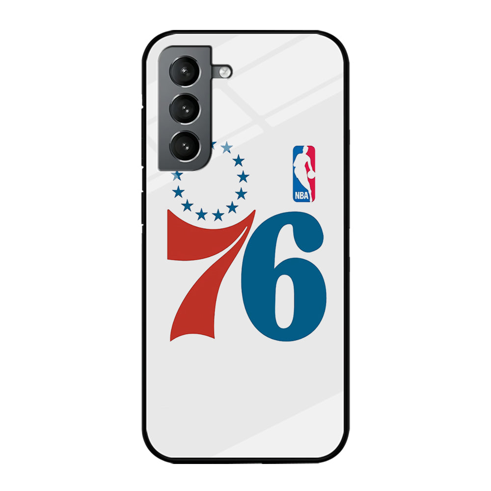 Philadelphia 76ers White Samsung Galaxy S21 Plus Case