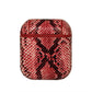 Skin Animal Snake PU Leather Protective Case Cover For Apple Airpods