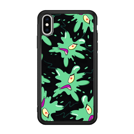 Plankton Flat Character iPhone XS Case