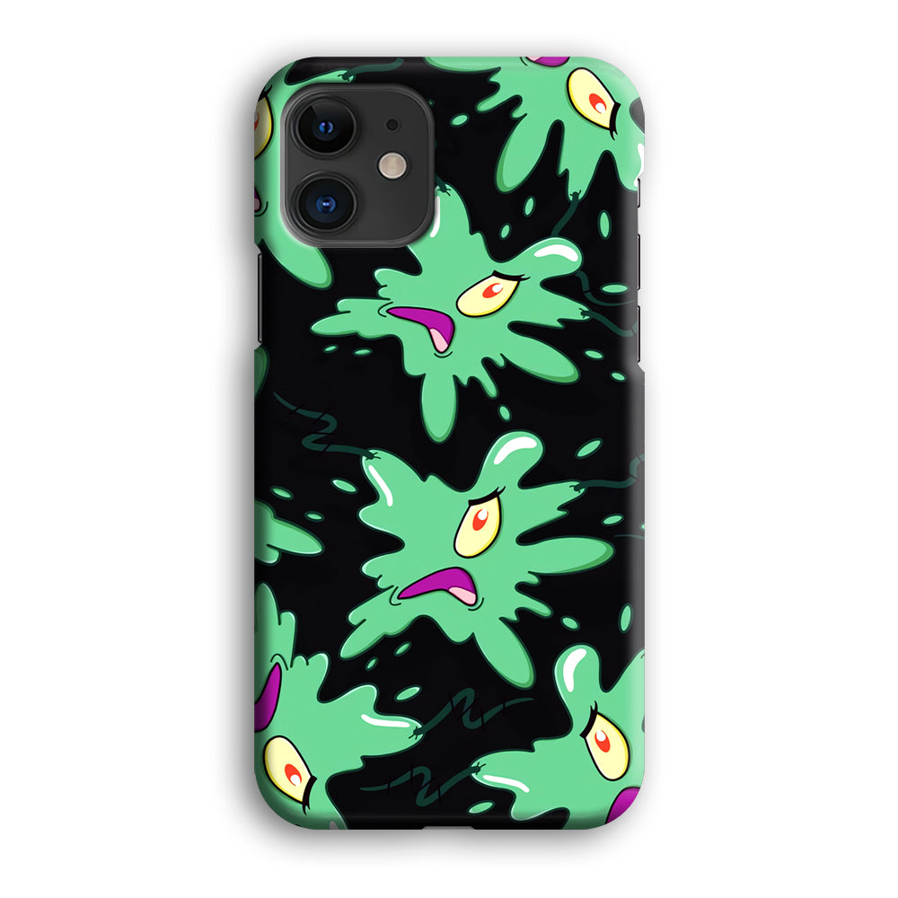 Plankton Flat Character iPhone 12 Case